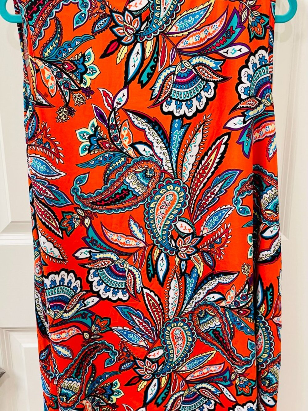 Apt 9 Sleeveless Paisley Mini Dress with Pockets- XL Multicolor #5192 - Picture 4 of 8